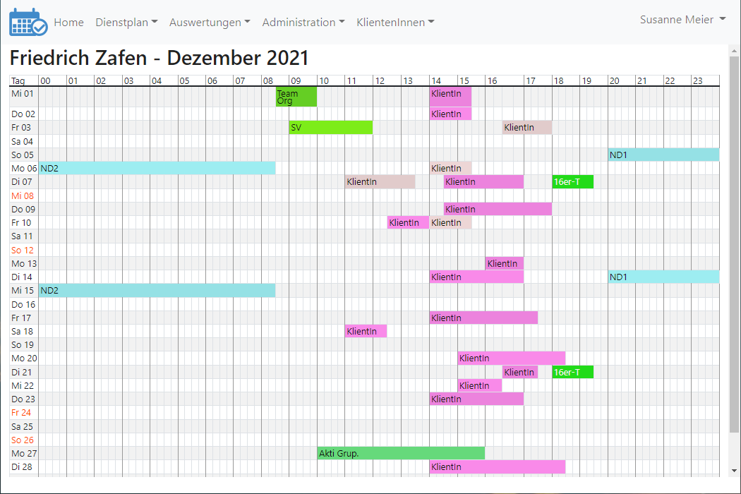 Dienstplan - 