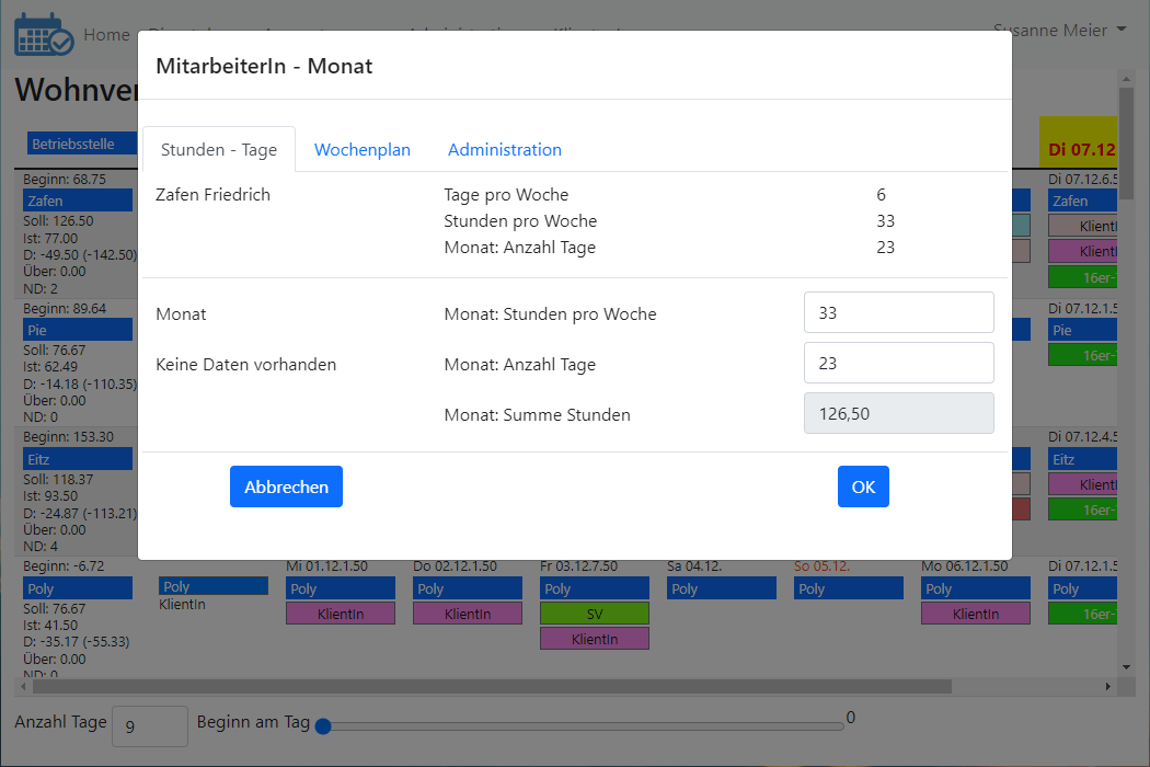 Dienstplan - 